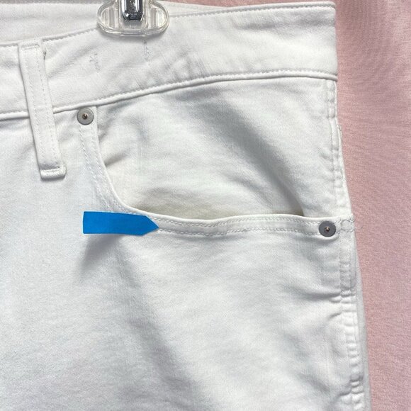 Madewell Stove Pipe High Rise Straight Leg Jeans Pants Women 20W White Stretch - Picture 16 of 16